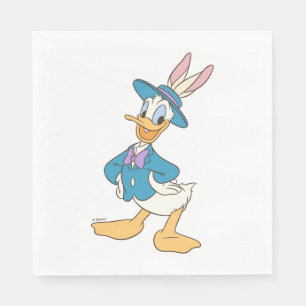 Donald Duck with Easter Bunny Ears Napkin