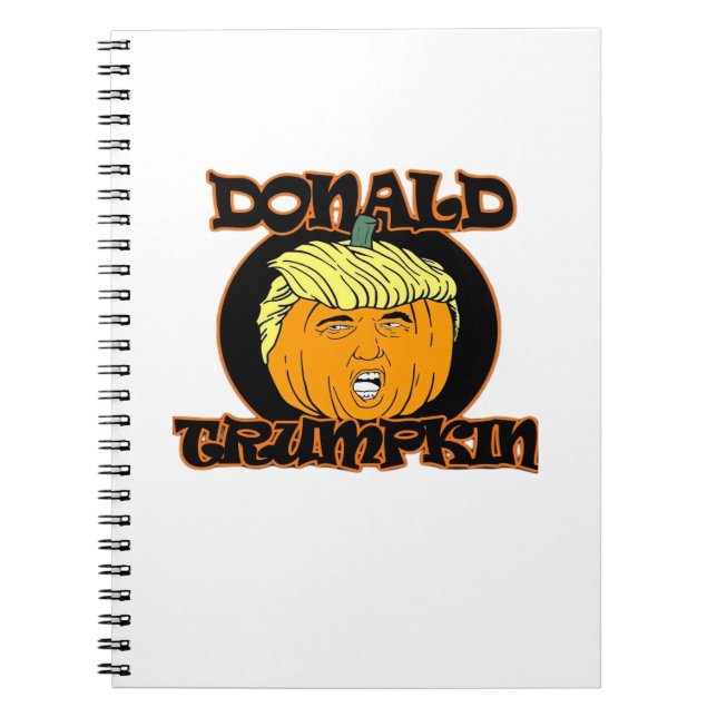 Donald  Halloween Costume Trumpkin Notebook (Front)
