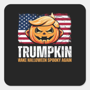 Donald Halloween - Trumpkin Make Halloween Spooky  Square Sticker