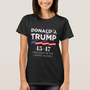 Donald J. Trump 45 47 President Inauguration Day 2 T-Shirt
