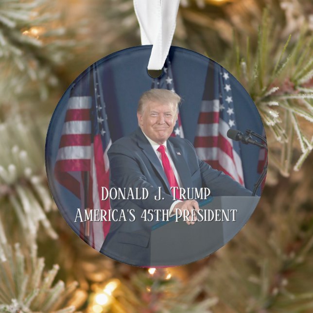 Donald J. Trump 45th President Keepsake Ornament (Tree)