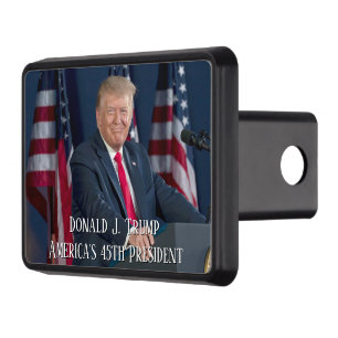 Donald J. Trump 45th President Keepsake Trailer Hitch Cover