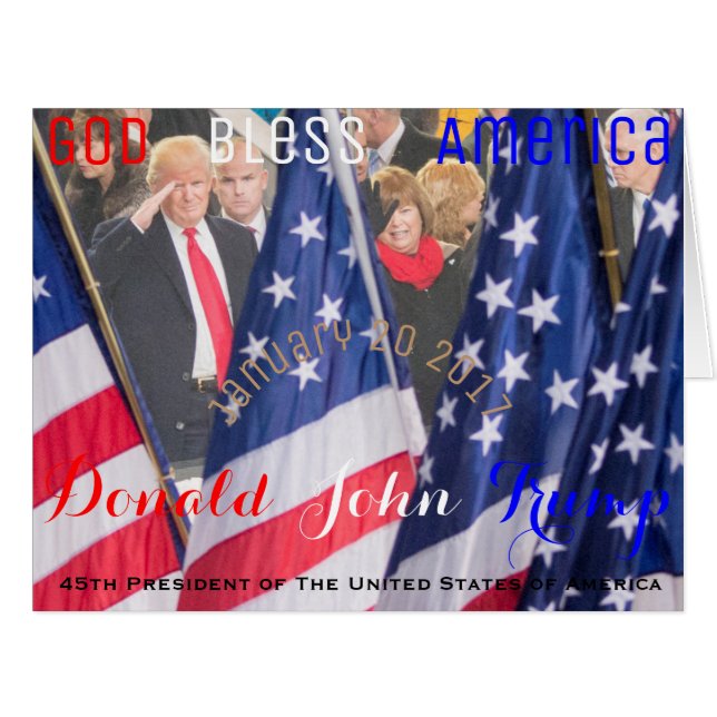 Donald J. Trump 45th President of The USA (Front Horizontal)