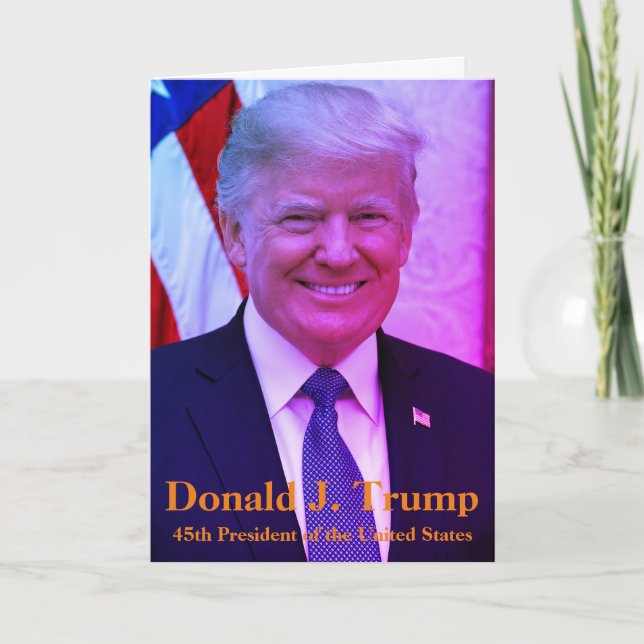 Donald J. Trump - 45th President of the USA Card (Front)