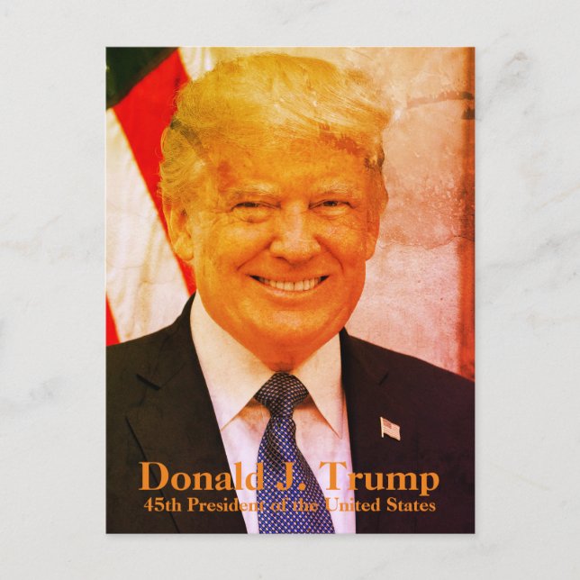 Donald J. Trump, 45th President of United States Postcard (Front)