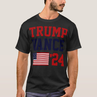 Donald JD Vance 2024 American Flag T-Shirt