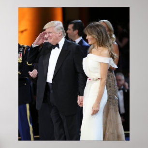 Donald & Melania Trump On Inauguration Day Poster