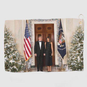 Donald & Melania Trump's Christmas White House Golf Towel