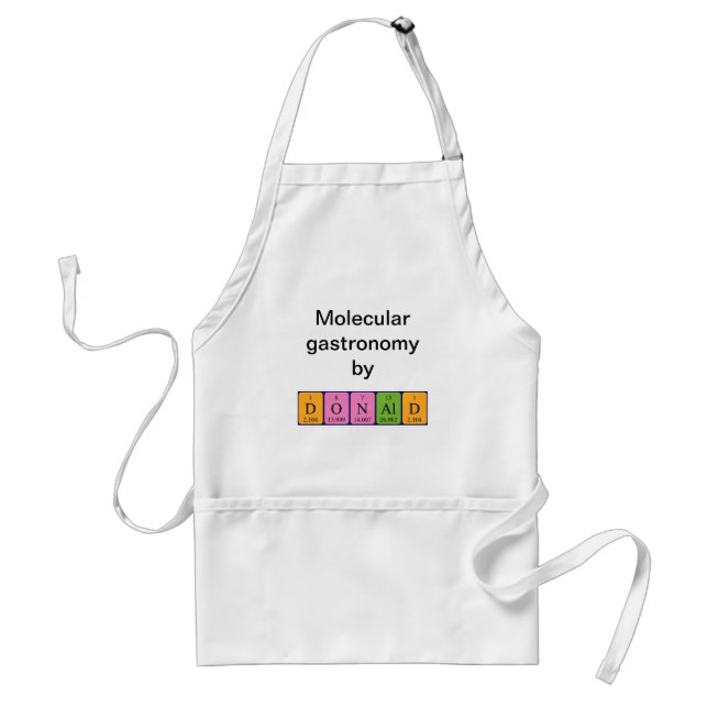 Donald periodic table name apron (Front)