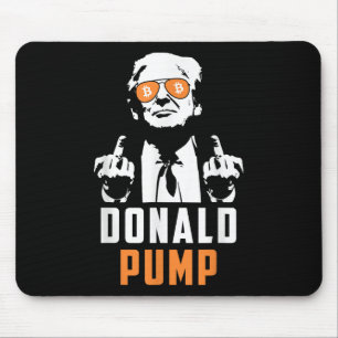 Donald Pump Bitcoin Funny Trump 2024 Crypto Mouse Pad