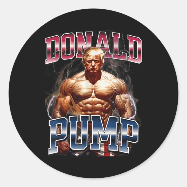 Donald Pump  Classic Round Sticker (Front)