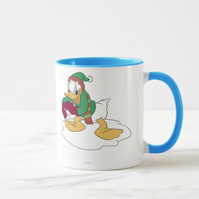 Donald Throwing a Snowball Mug (Right)