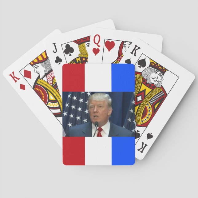 Donald Trummp on a Playing Card Deck (Back)