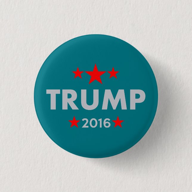 Donald Trump 2016 1 Inch Round Button (Front)