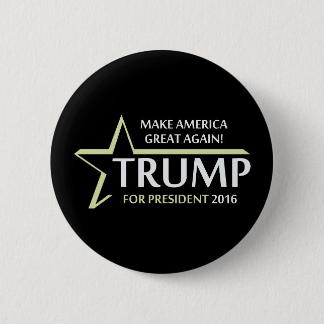 Donald Trump 2016 2 Inch Round Button (Front)