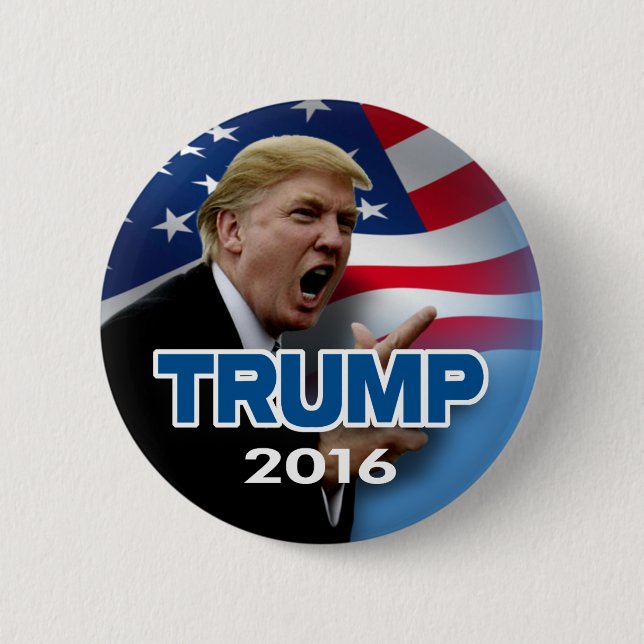 Donald Trump 2016 2 Inch Round Button (Front)