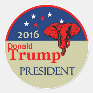 Donald TRUMP 2016 Classic Round Sticker