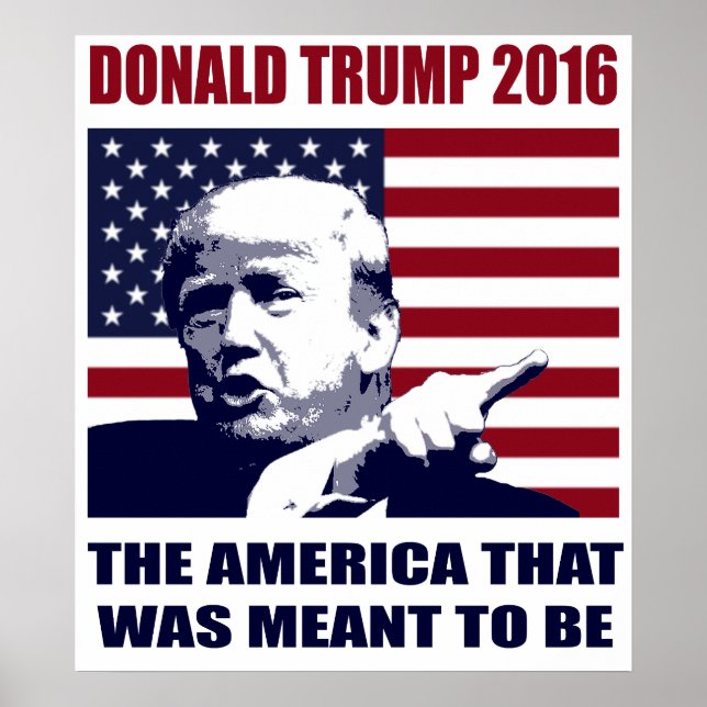 Donald Trump 2016 Pour Poster Du Président (Devant)