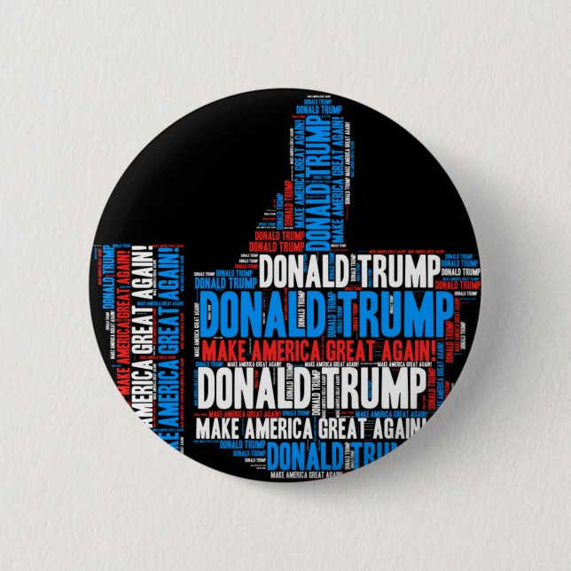 Donald Trump 2016 Presidential Candidate 2 Inch Round Button (Front)