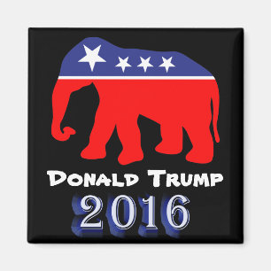 Donald Trump 2016 - Red, White, & Blue Elephant Magnet