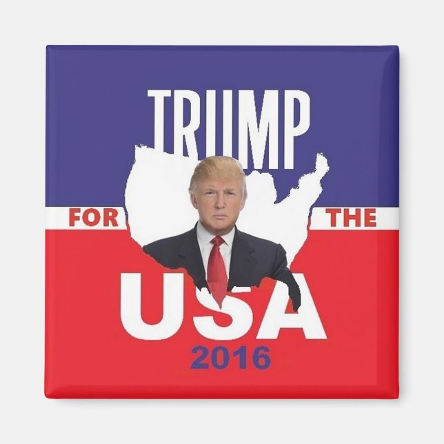 Donald TRUMP 2016 Square Magnet (Front)