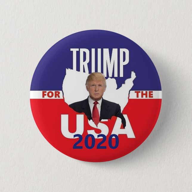 Donald TRUMP 2020 2 Inch Round Button (Front)