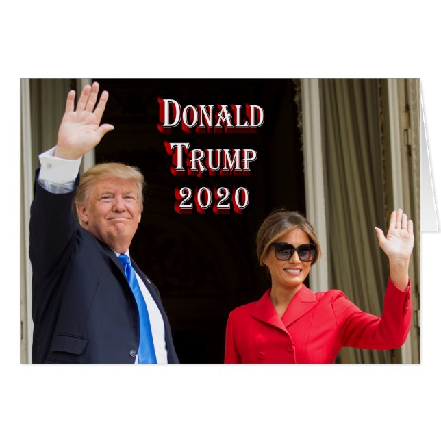 Donald Trump 2020 - avec Melania (Devant horizontal)