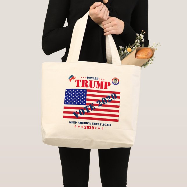 Donald Trump 2020 - Sac fourre-tout Jumbo (Devant (produit))