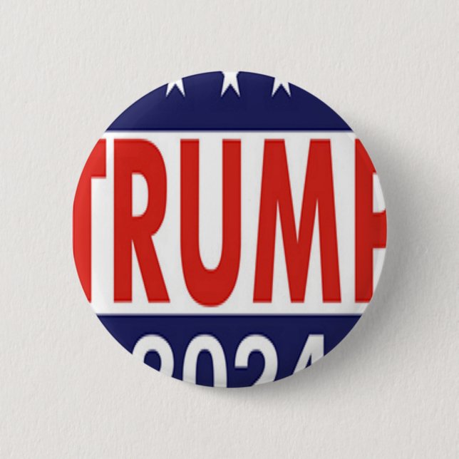 Donald Trump 2024 2 Inch Round Button (Front)