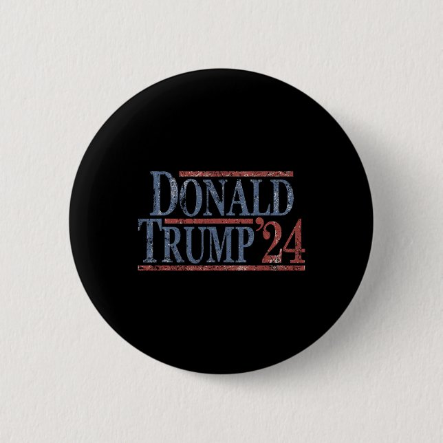 Donald Trump 2024  2 Inch Round Button (Front)
