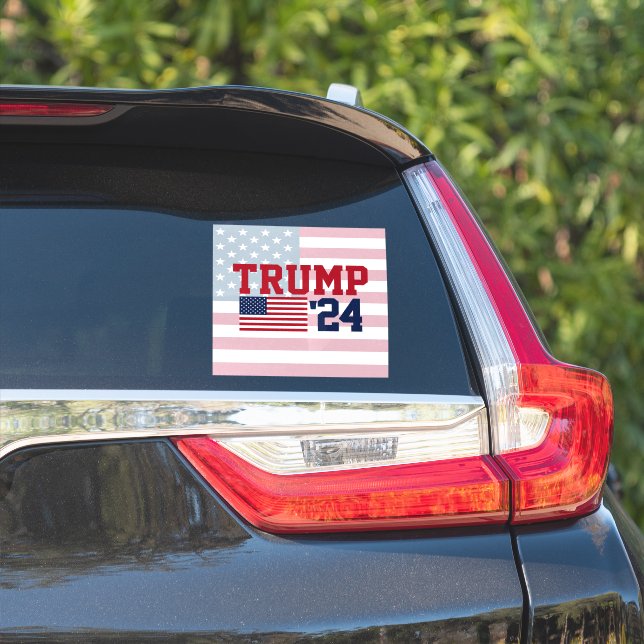 Donald Trump 2024 American Flag (Car Side)