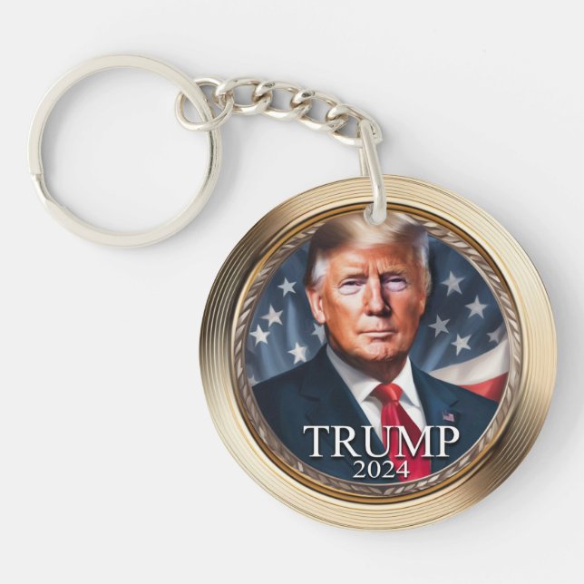 Donald Trump 2024 Campaign Collectable Keychain (Front)