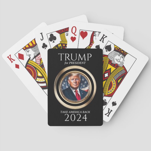 Donald Trump 2024 Campaign Collectable Playing Cards (Back)