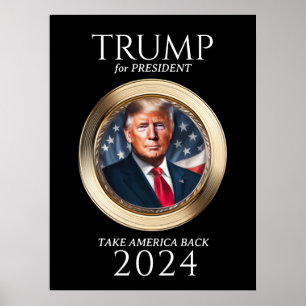 Donald Trump 2024 Campaign Collectable Poster