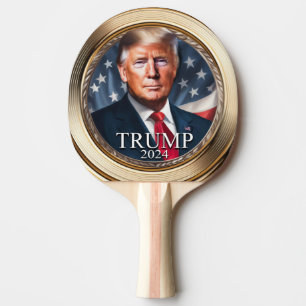 Donald Trump 2024 Campaign Collectible Ping Pong Paddle