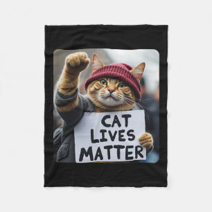 Donald Trump 2024 Cats1 Fleece Blanket