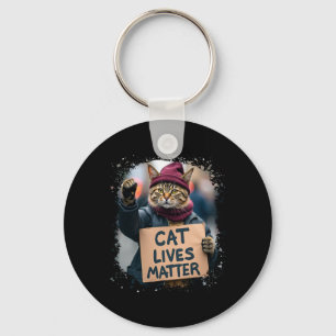 Donald Trump 2024 Cats Take America Back Retro Vin Keychain