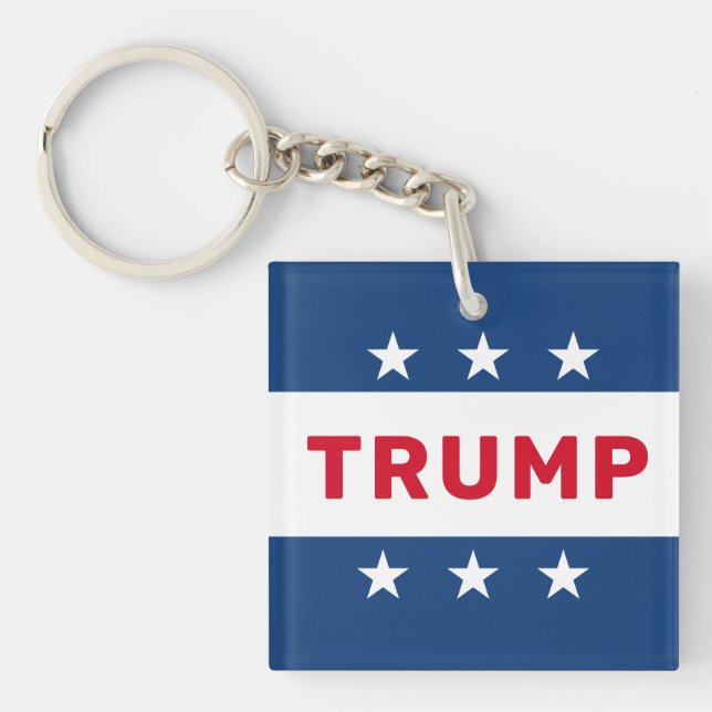 Donald Trump 2024 Classic Star Keychain (Front)