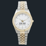 Donald Trump 2024 Election America Is Great Watch<br><div class="desc">Donald J Trump 2024 election steel watch. Support the republican party. America is great! Keep America Great. Make America Great Again. Easy to customize all text.</div>