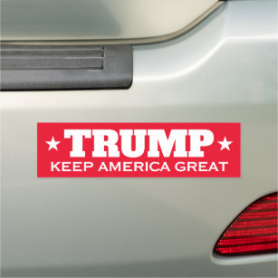Donald Trump 2024 election Keep America Great red Car Magnet
