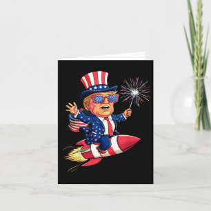 Donald Trump 2024 Happy 4th Of July Trump Card