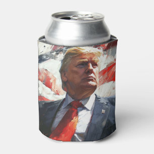 Donald Trump 2024 Heroic Oil Painting Style AI Can Cooler
