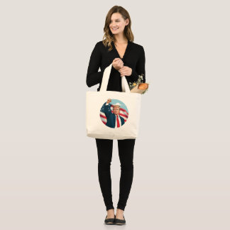 Donald Trump 2024 Large Tote Bag