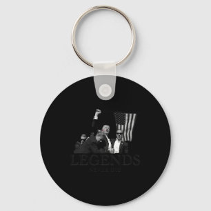 Donald Trump 2024 Legends Never Die Usa Patriotic  Keychain