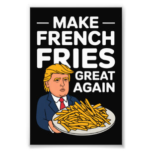 Donald Trump 2024 Make French Fry Great Again Photo Print