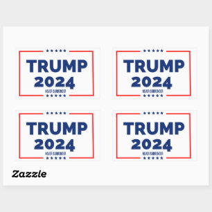 Donald Trump 2024 Never Surrender Sticker
