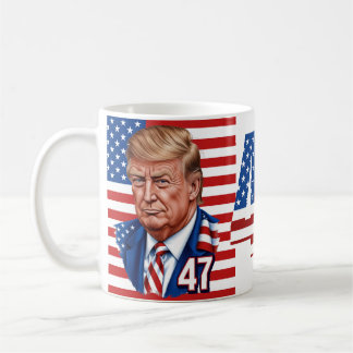 Donald Trump 2024 Presidential 47 Winner Coffee Mug