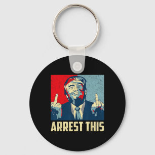 Donald Trump 2024 Supporter Arrest This Vintage  Keychain