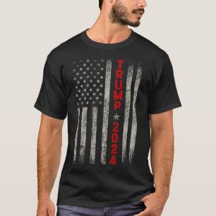 Donald Trump 2024 Take America Back American Flag T-Shirt