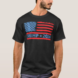 Donald Trump 2024 Take America Back American Flag T-Shirt